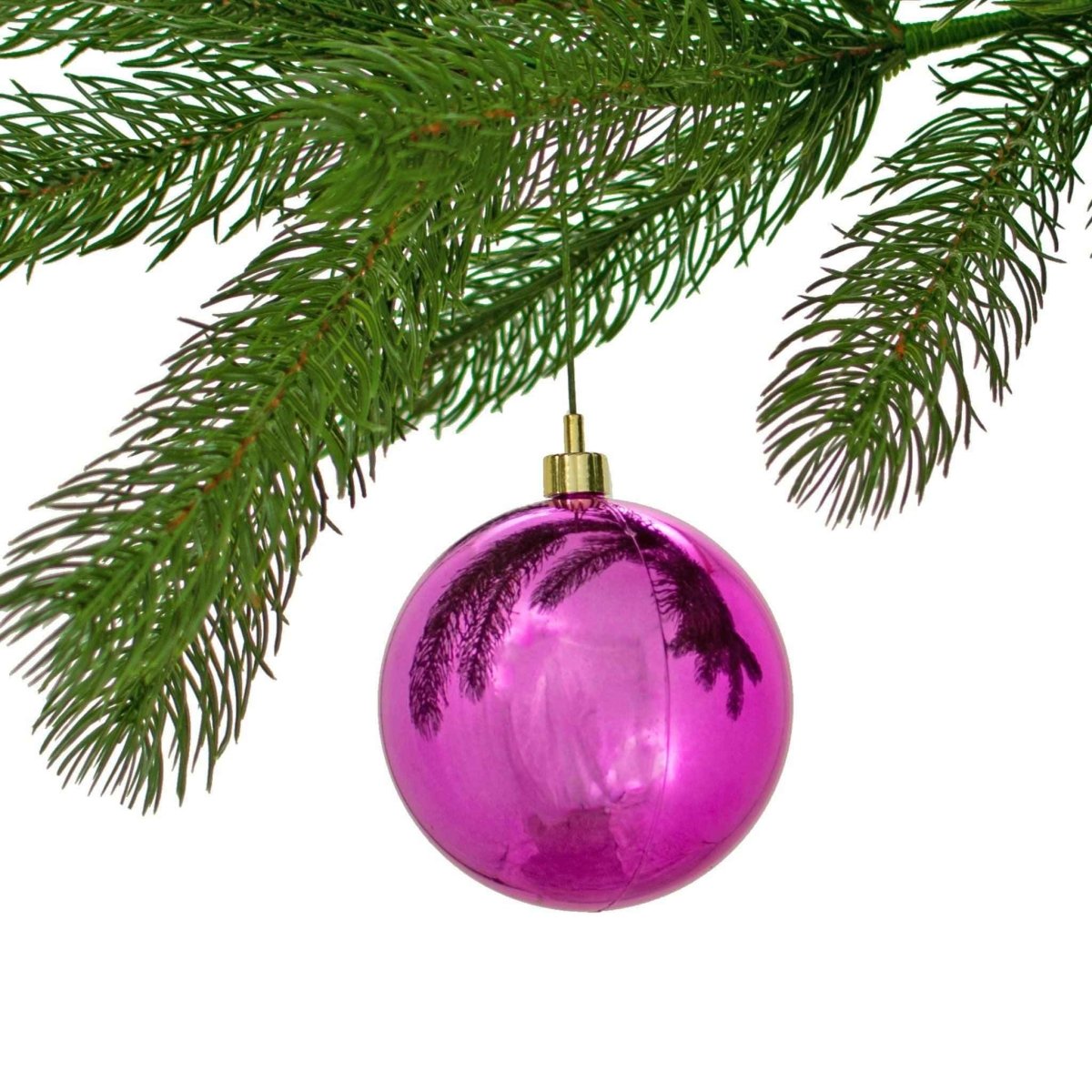Shop For Shiny Pink Ball Ornaments (Asst Sizes)