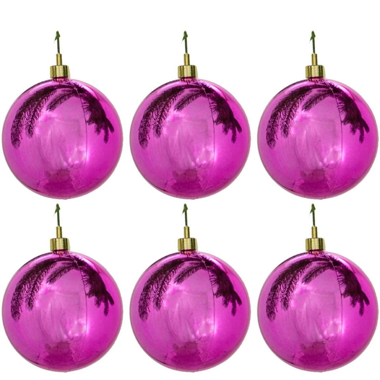 Shiny Pink Ball Ornaments (Asst Sizes)