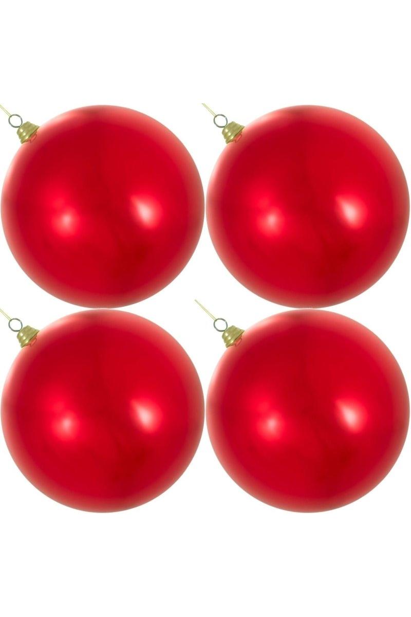 Shop For Shiny Red Ball Ornaments at Michelle's aDOORable Creations