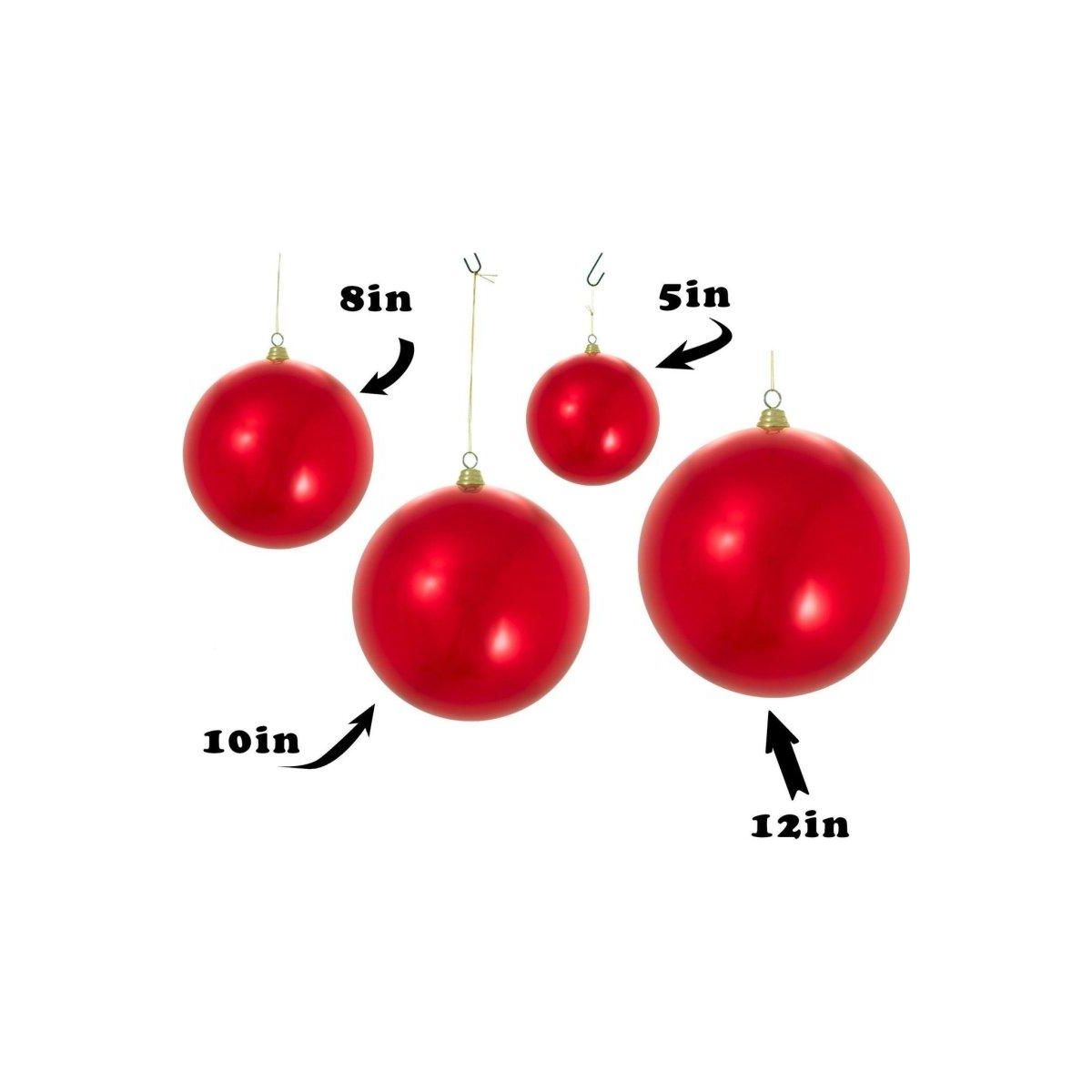 Shop For Shiny Red Ball Ornaments at Michelle's aDOORable Creations