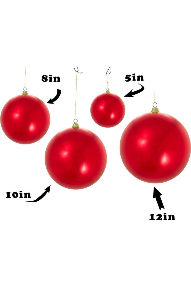 Shop For Shiny Red Ball Ornaments at Michelle's aDOORable Creations