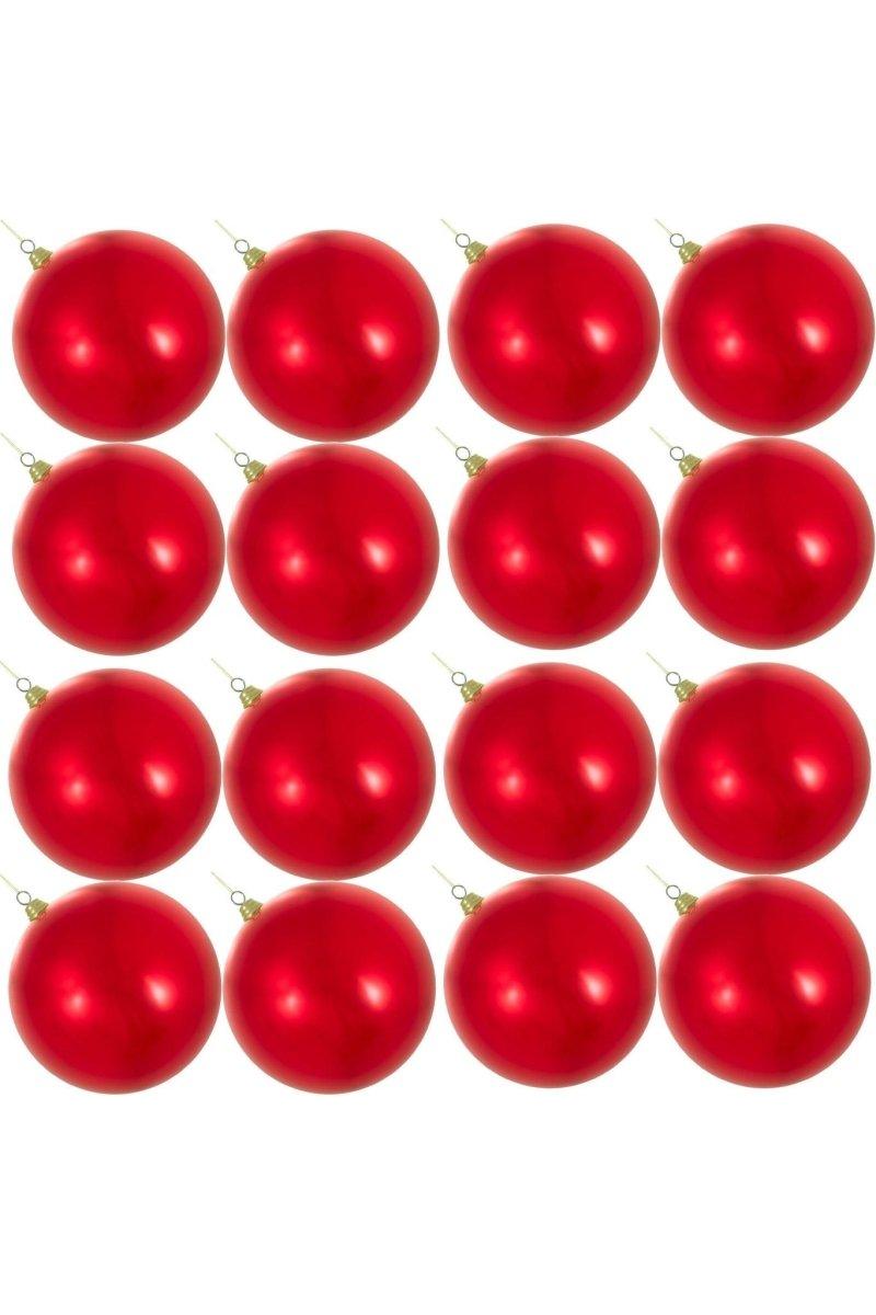 Shop For Shiny Red Ball Ornaments at Michelle's aDOORable Creations