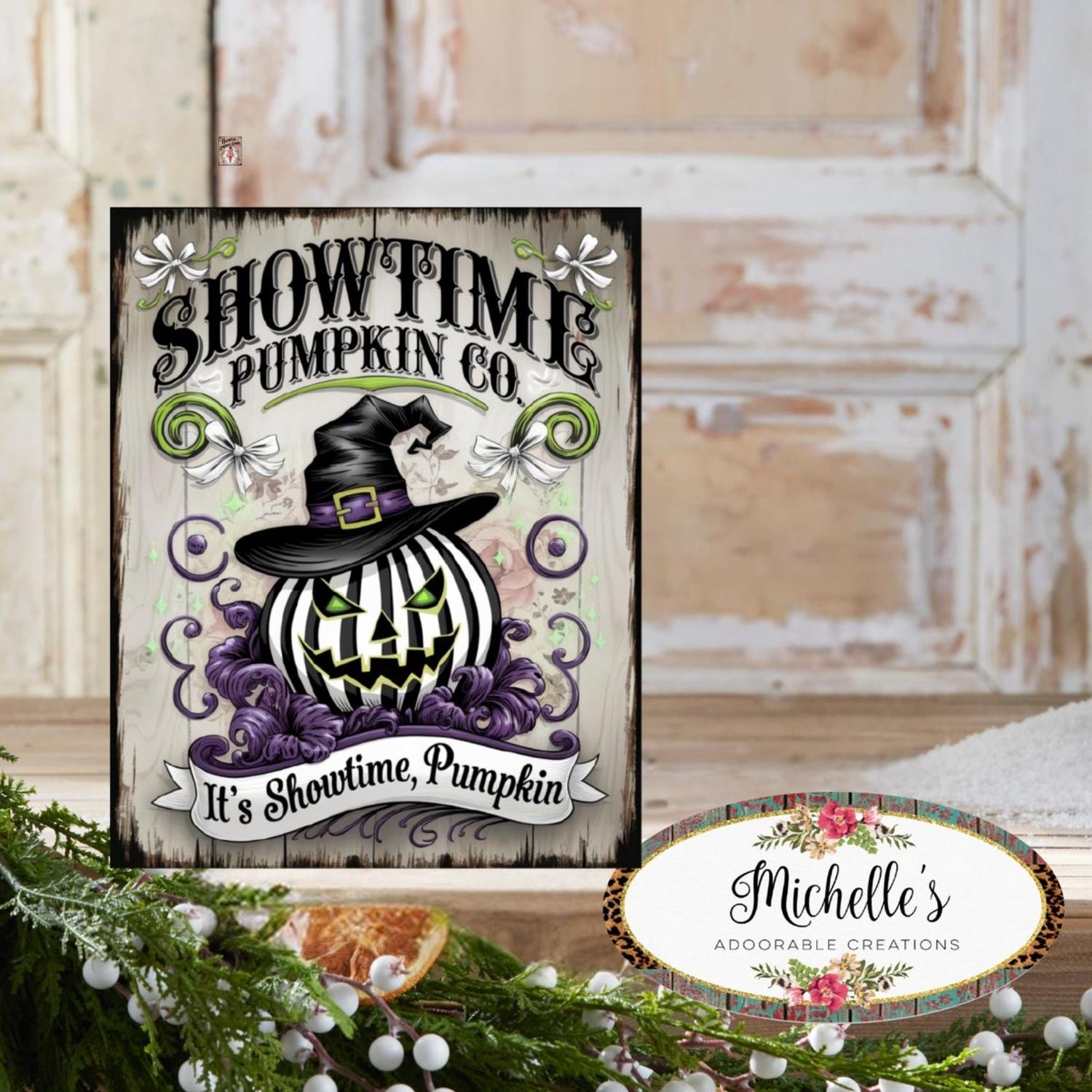 Showtime Pumpkin Co Halloween Sign