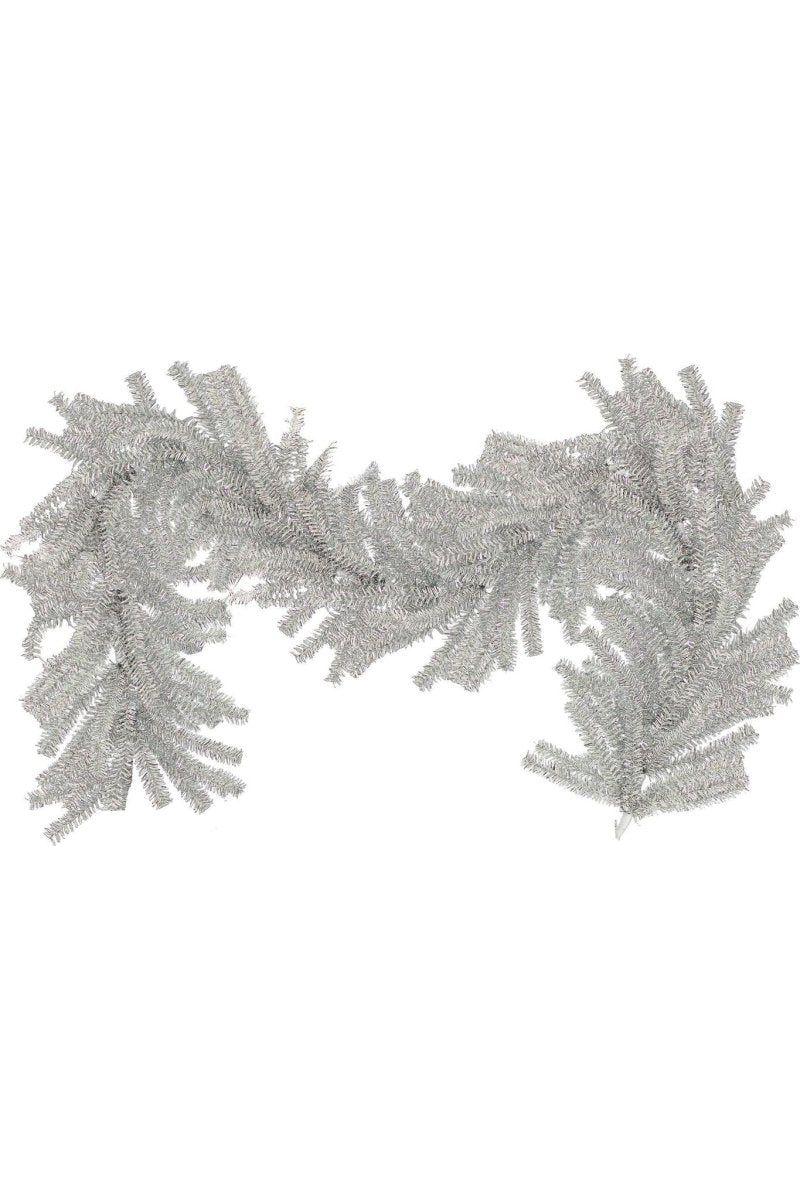 Shop For Silver 1" Brush Christmas Garland