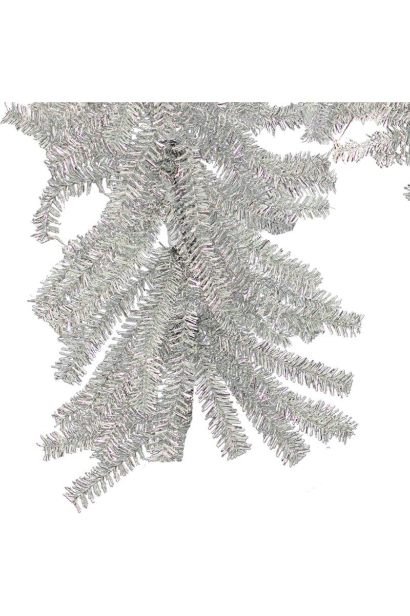 Shop For Silver 1" Brush Christmas Garland