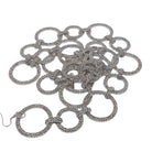 Shop For Silver Crystal Circle Christmas Garland, 36"