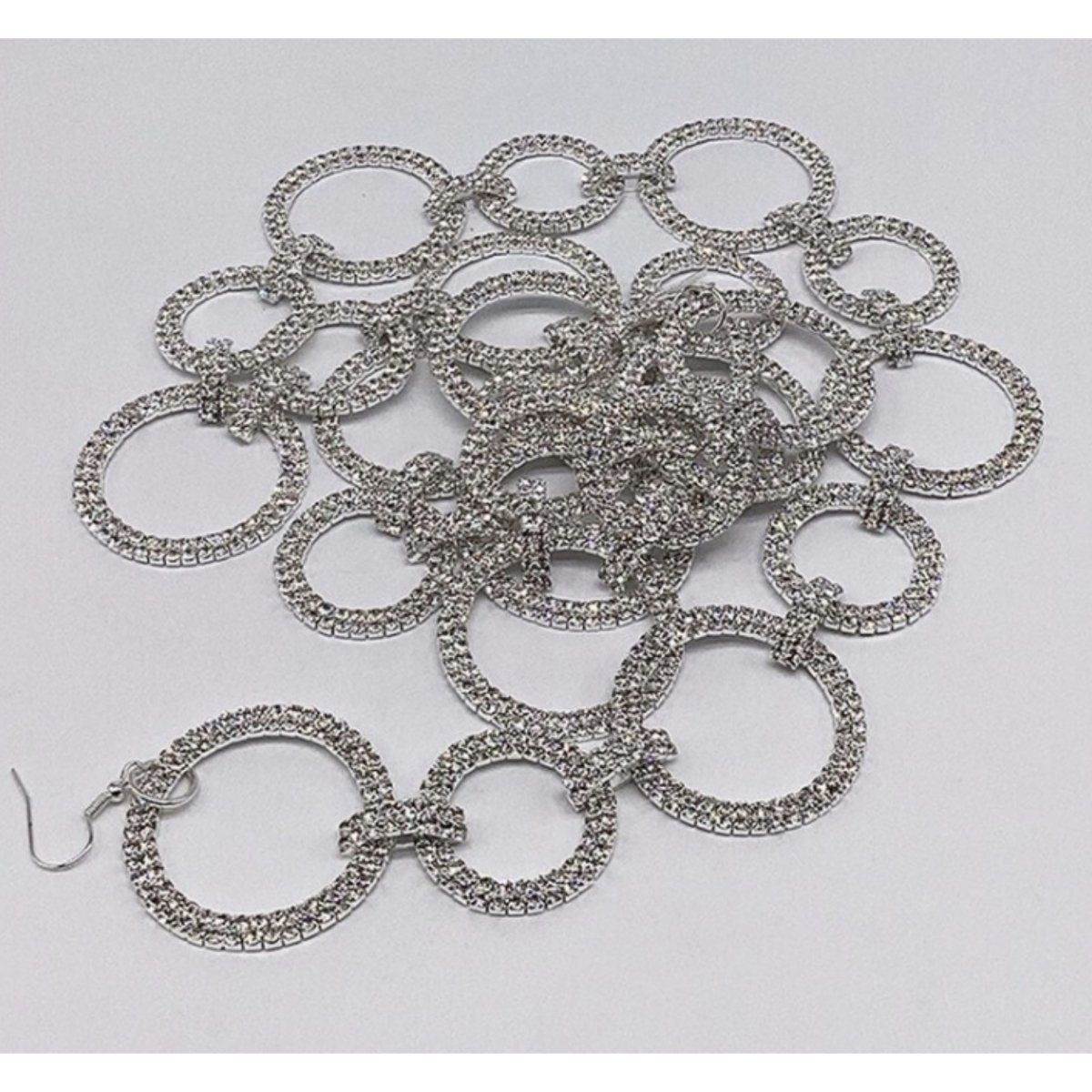 Shop For Silver Crystal Circle Christmas Garland, 36"