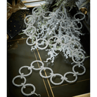 Shop For Silver Crystal Circle Christmas Garland, 36"