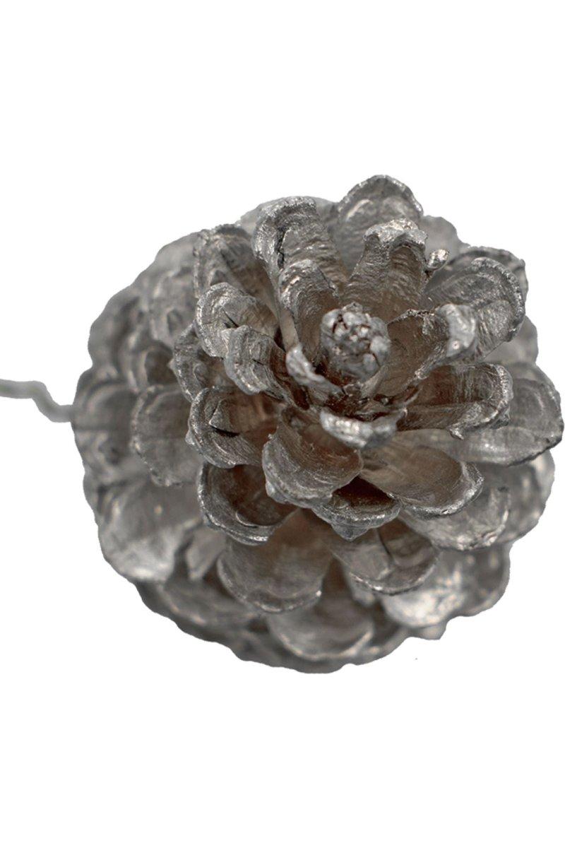 Shop For Silver Pine Cones (Set of 60)