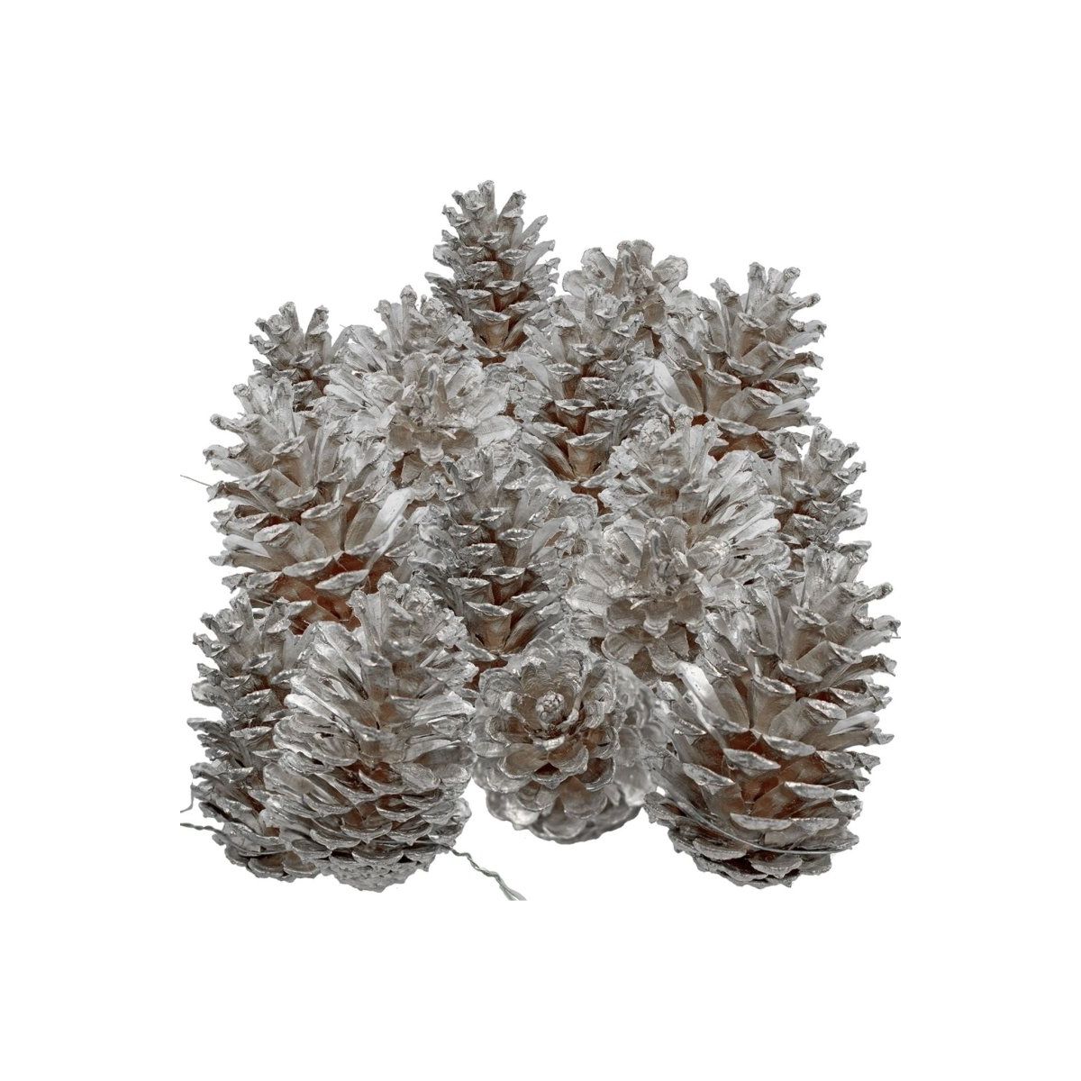 Shop For Silver Pine Cones (Set of 60)