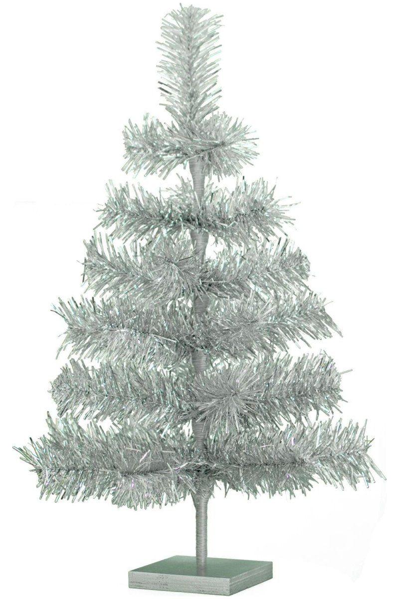 Shop For Silver Tinsel Christmas Tree