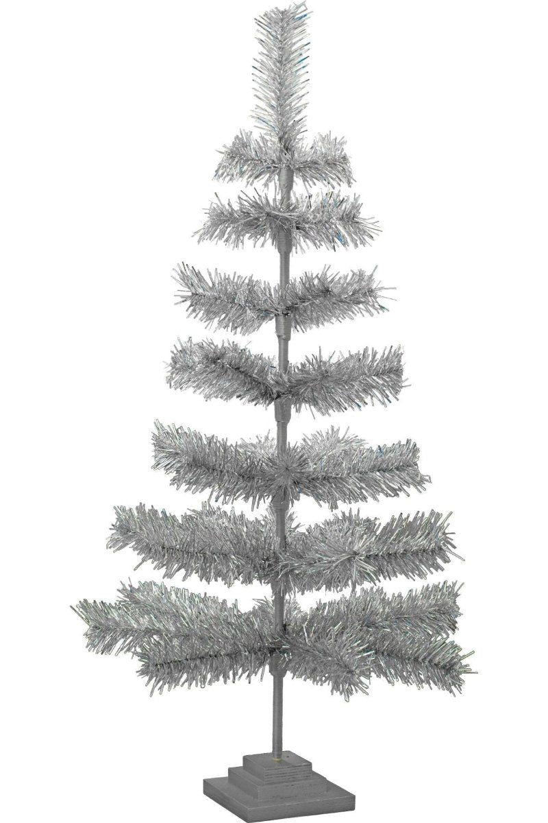 Shop For Silver Tinsel Christmas Tree