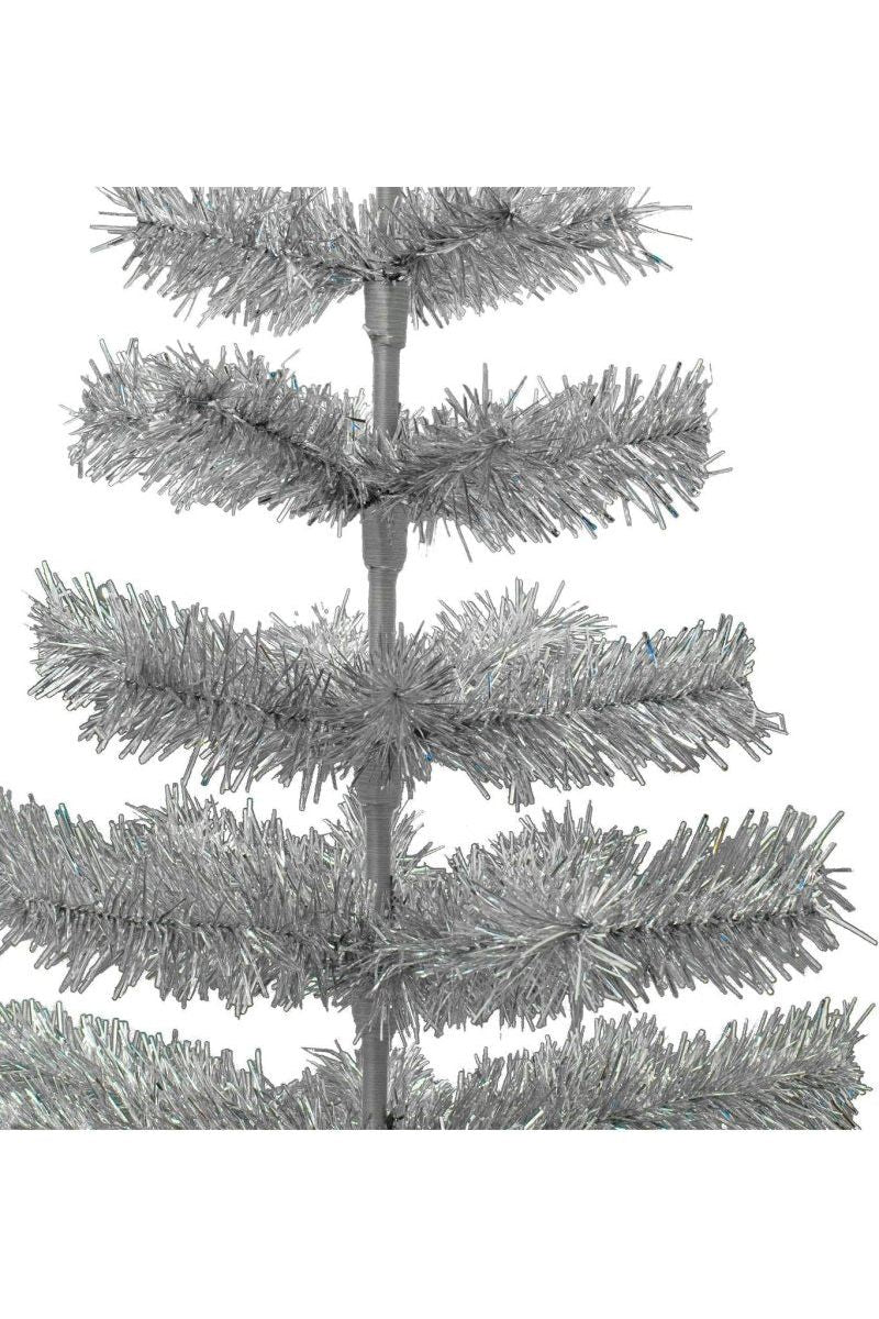 Shop For Silver Tinsel Christmas Tree