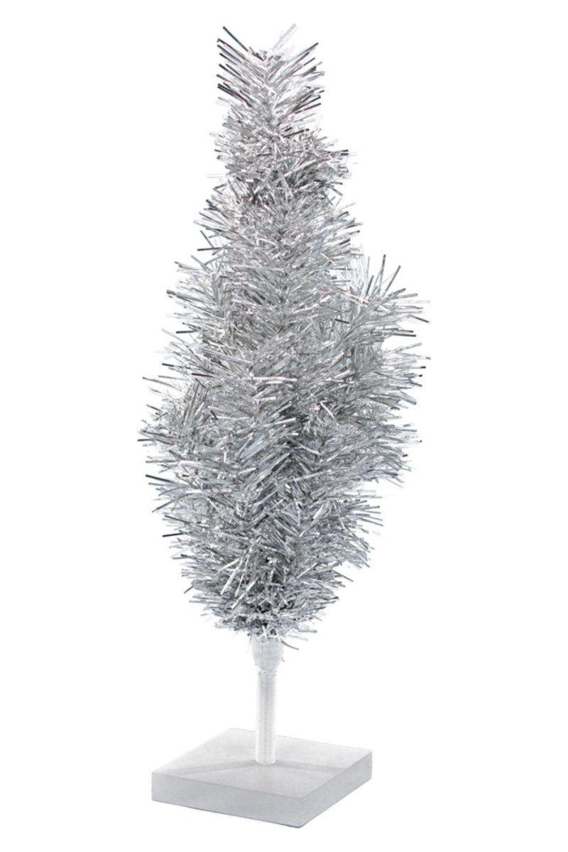 Shop For Silver Tinsel Christmas Tree