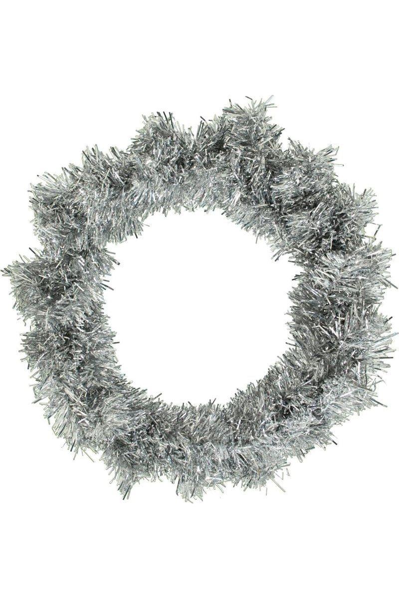 Shop For Silver Tinsel Christmas Wreaths