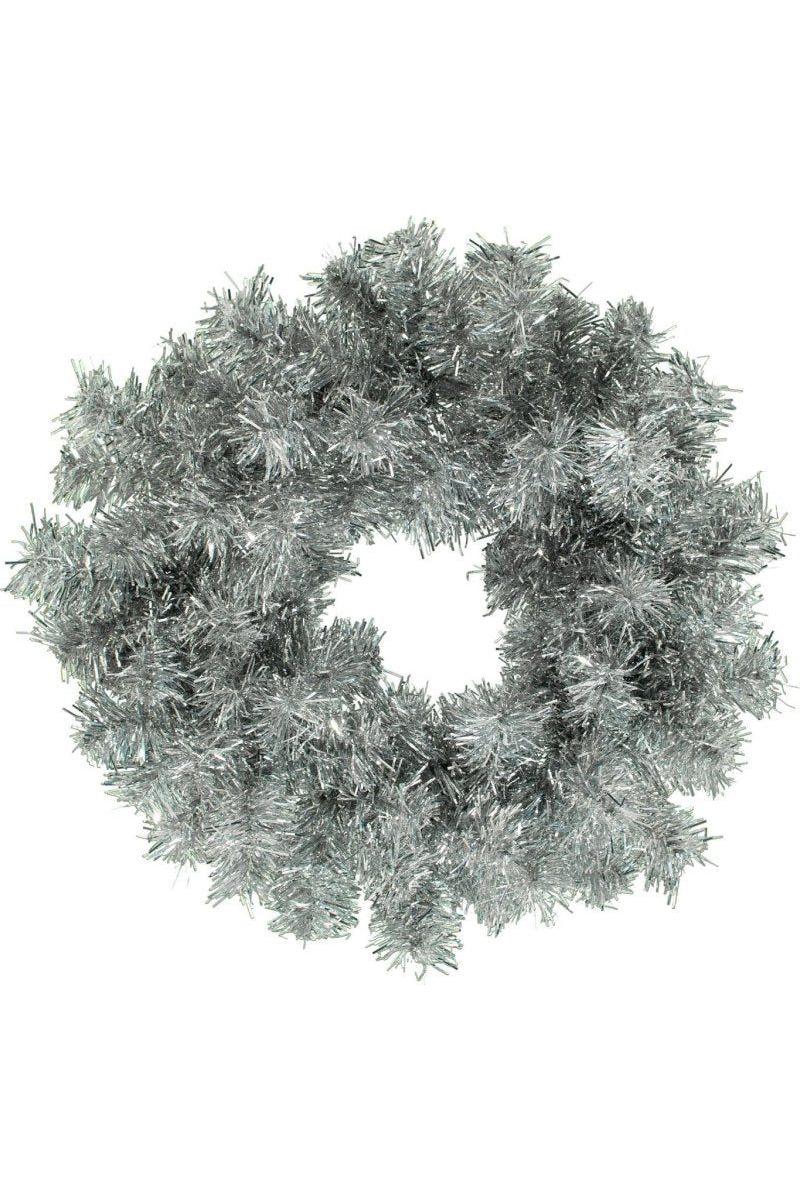 Shop For Silver Tinsel Christmas Wreaths