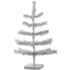 Shop For Silver Tinsel Tree with 1in Thin Brush