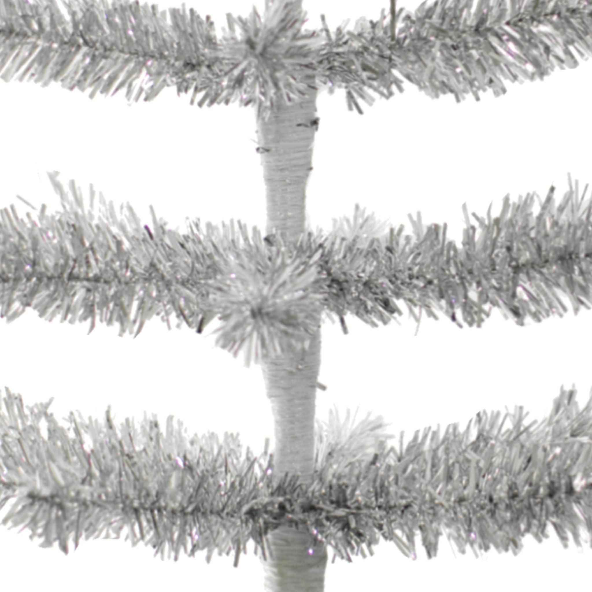 Shop For Silver Tinsel Tree with 1in Thin Brush