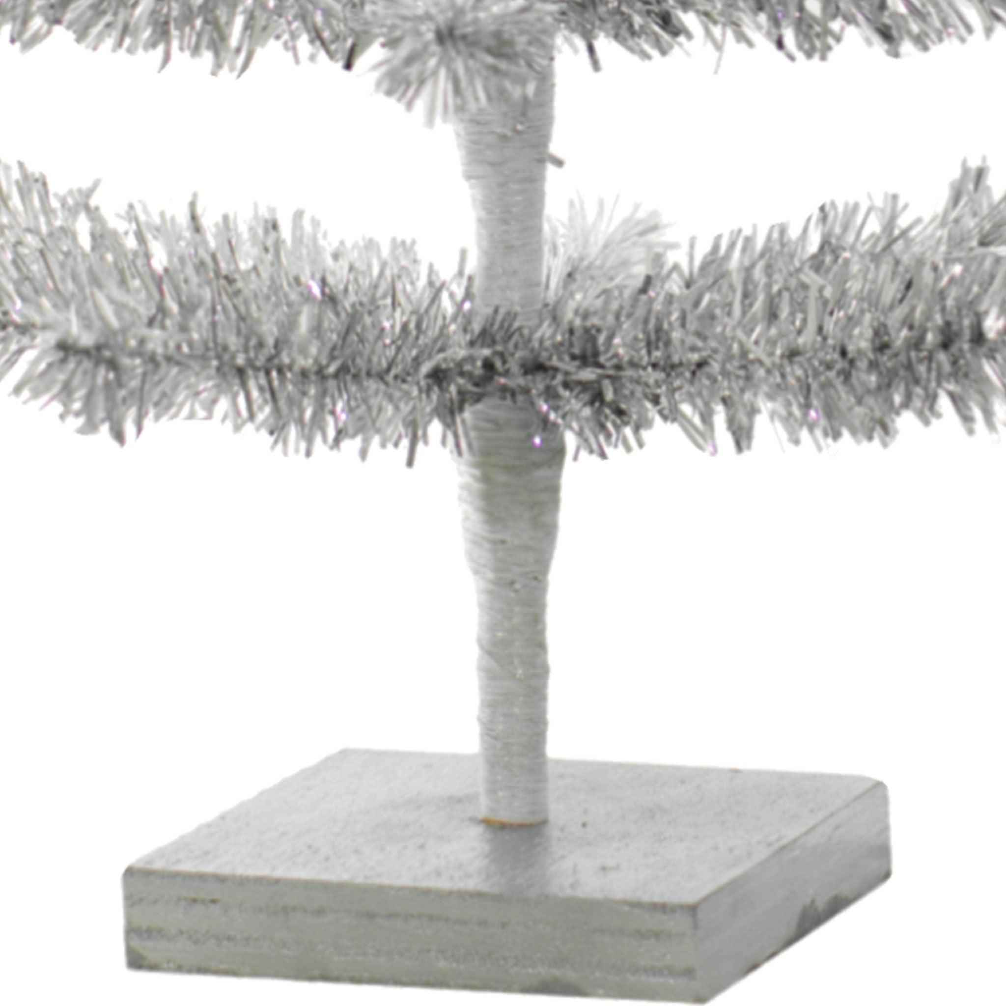 Shop For Silver Tinsel Tree with 1in Thin Brush