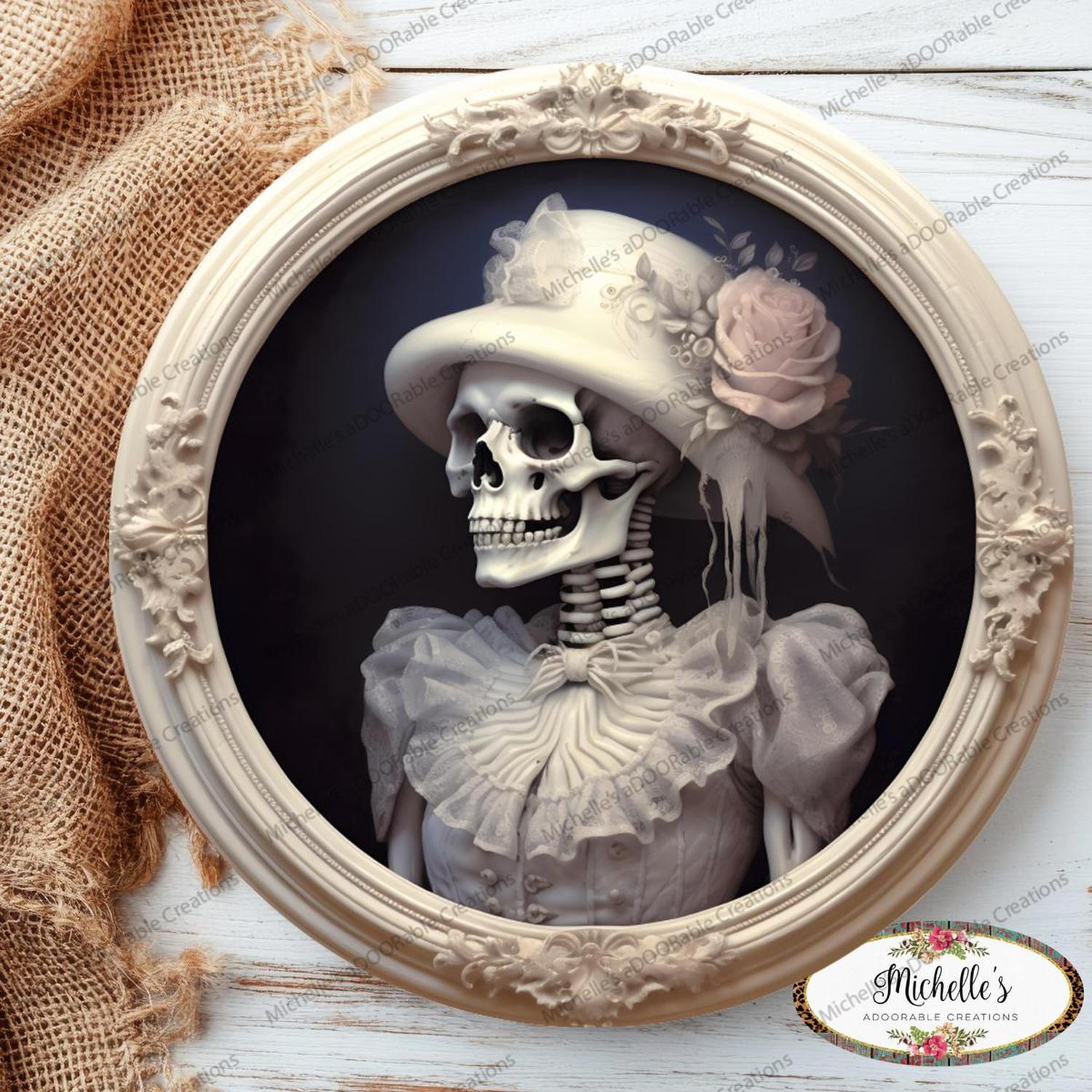 Shop For Skeleton Bride Portrait Sign