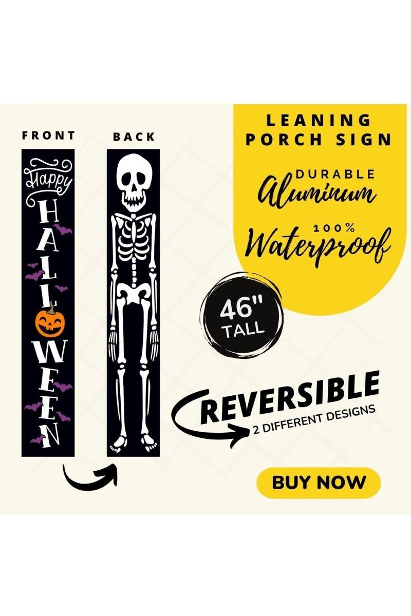 Shop For Skeleton Halloween Porch Sign