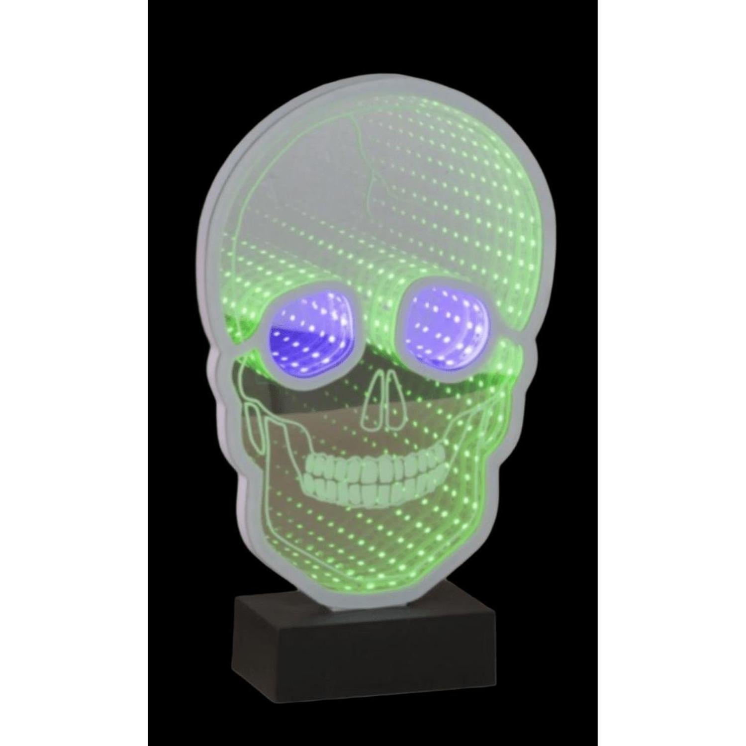Skull Infinity Light Display 11"H