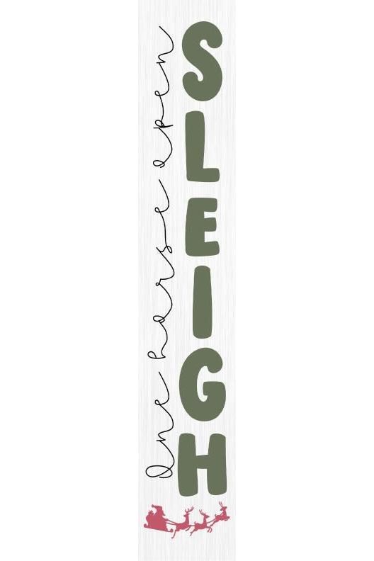 Shop For Sleigh Christmas Porch Leaner Welcome Sign