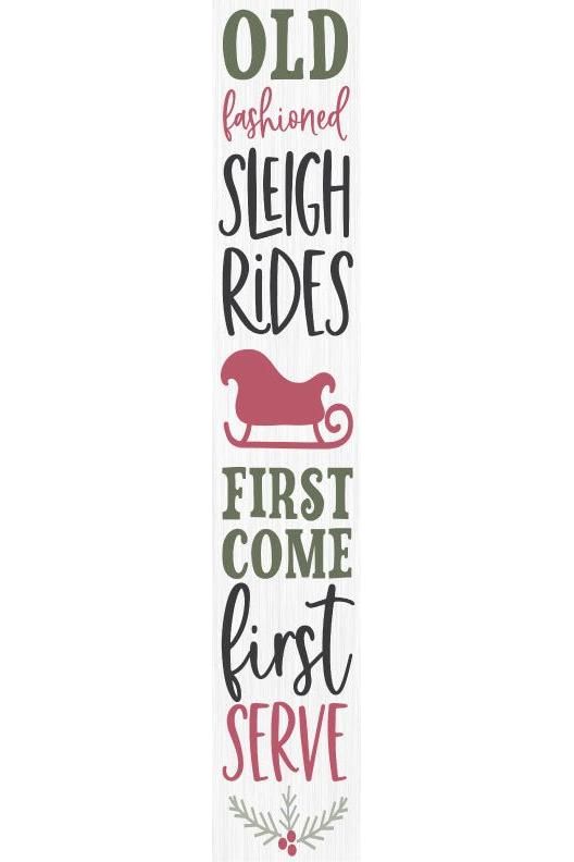 Shop For Sleigh Rides Christmas Porch Leaner Welcome Sign