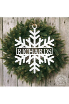 Shop For Snowflake Monogram - 2 Styles - Personalized