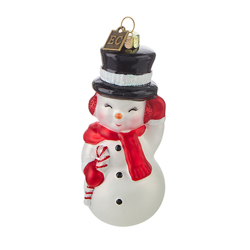 Shop For Snowman Blow Mold Glass Ornament