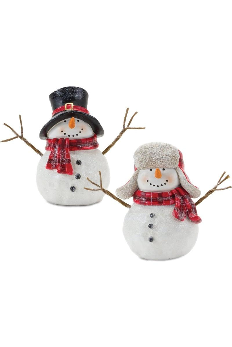 Shop For Snowman with Scarf Figurine (Set of 4) 86402DS