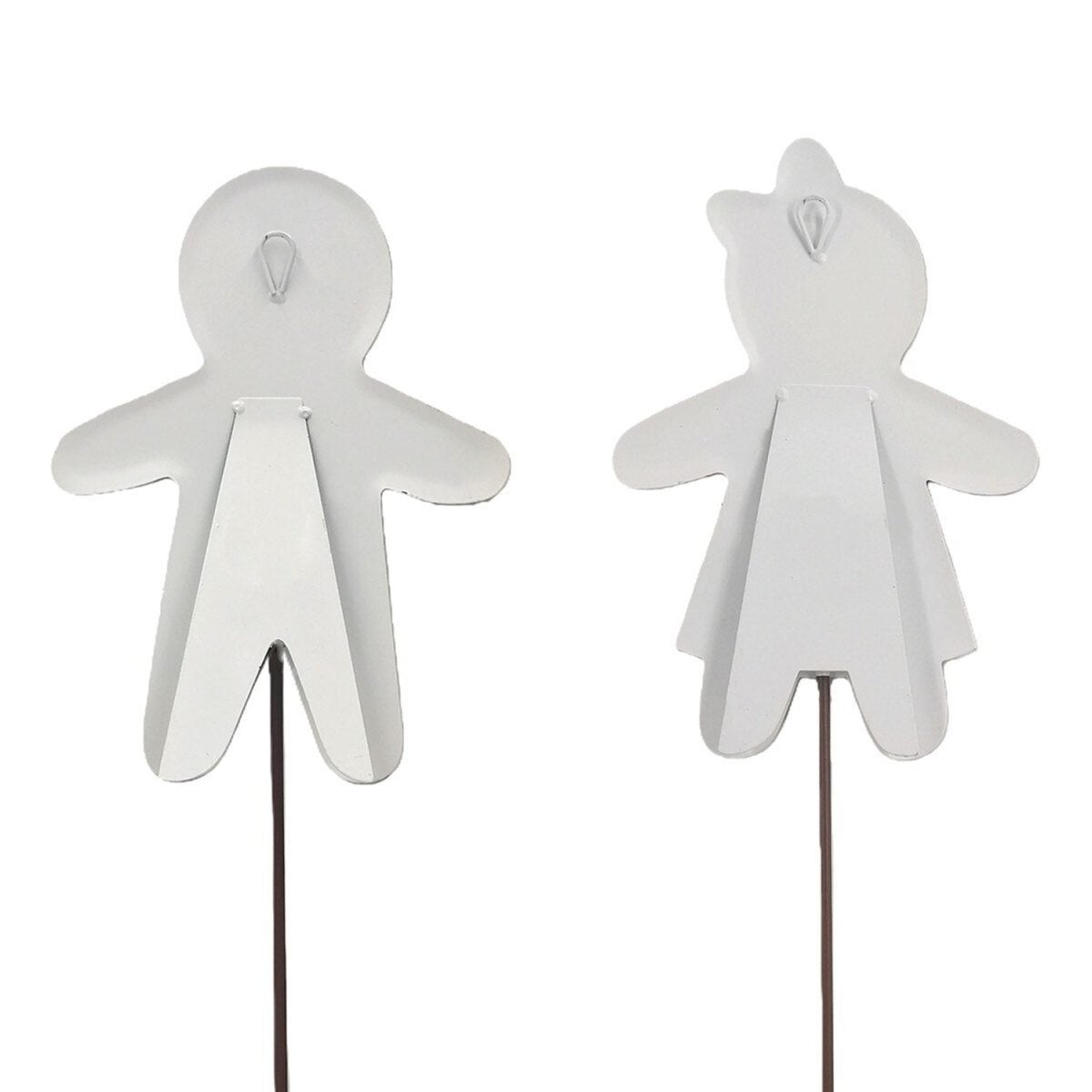 Shop For Snowy Gingerbread Boy & Girl (Stake/Hanger/Easel) Set of 2