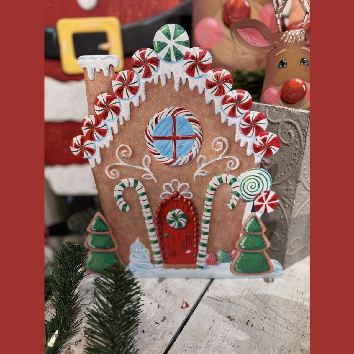 Shop For Snowy Gingerbread House (Stake/Hanger/Easel)