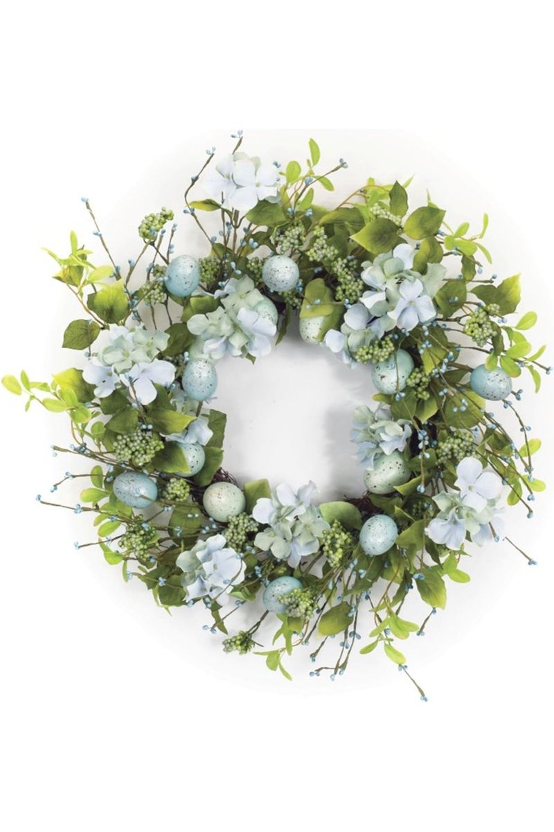 Shop For Spring Egg Floral Wreath 22"D at Michelle's aDOORable Creations