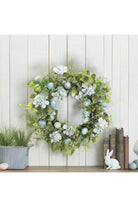 Shop For Spring Egg Floral Wreath 22"D at Michelle's aDOORable Creations