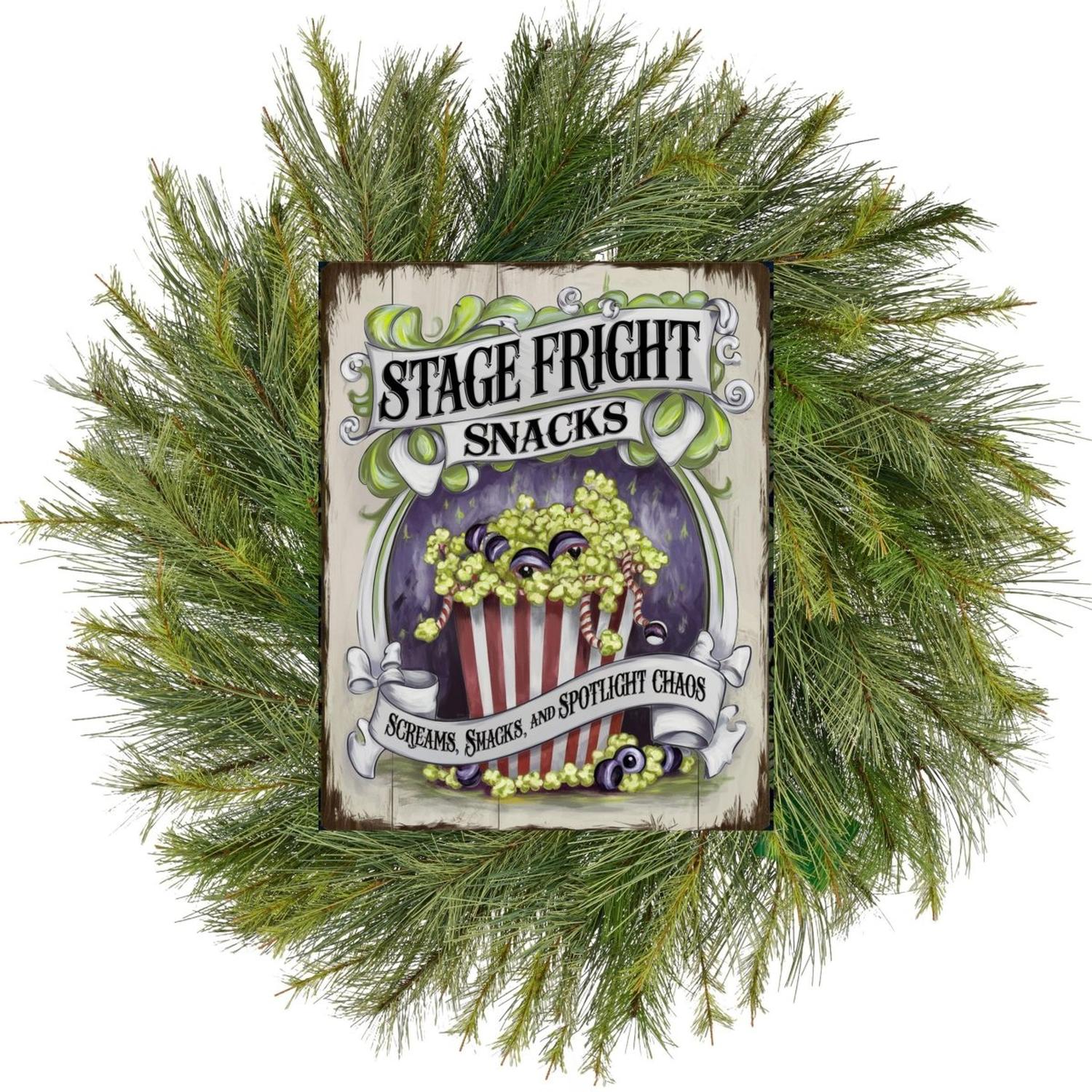 Shop For Stage Fright Snacks Halloween Sign