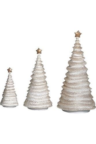 Shop For Star Topped Glitter Frosted Christmas Trees at Michelle's aDOORable Creations