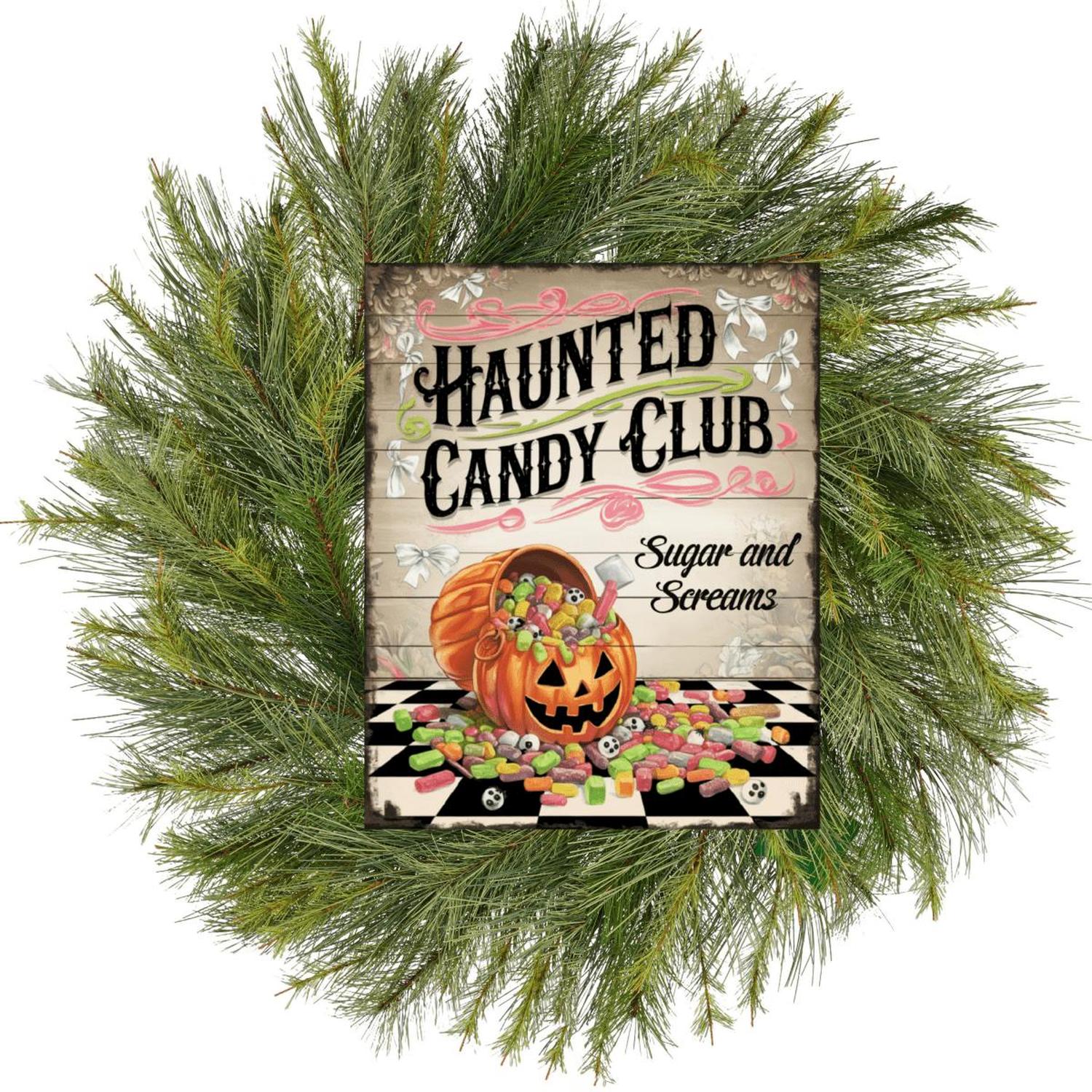 Sugar and Screams Halloween Club Sign