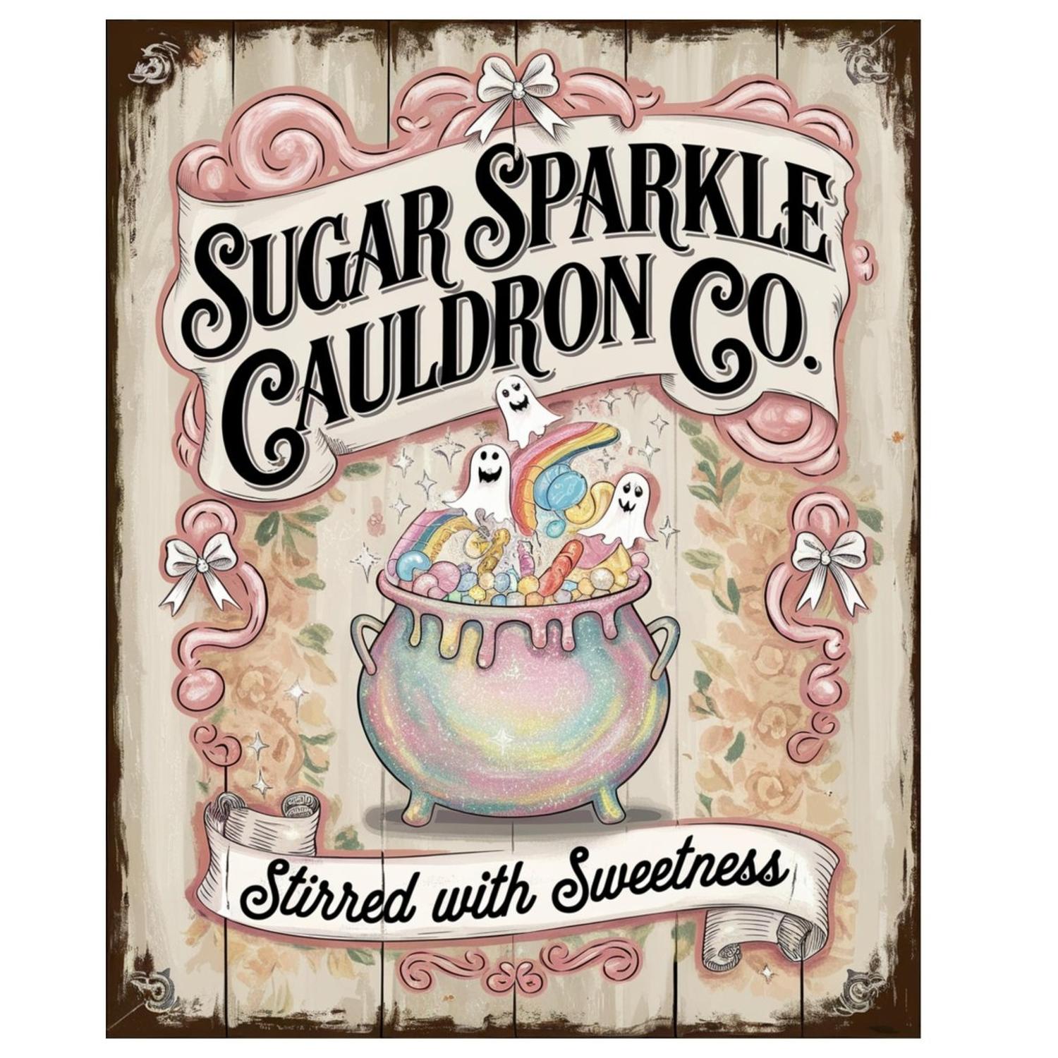 Shop For Sugar Sparkle Cauldron Co Halloween Sign