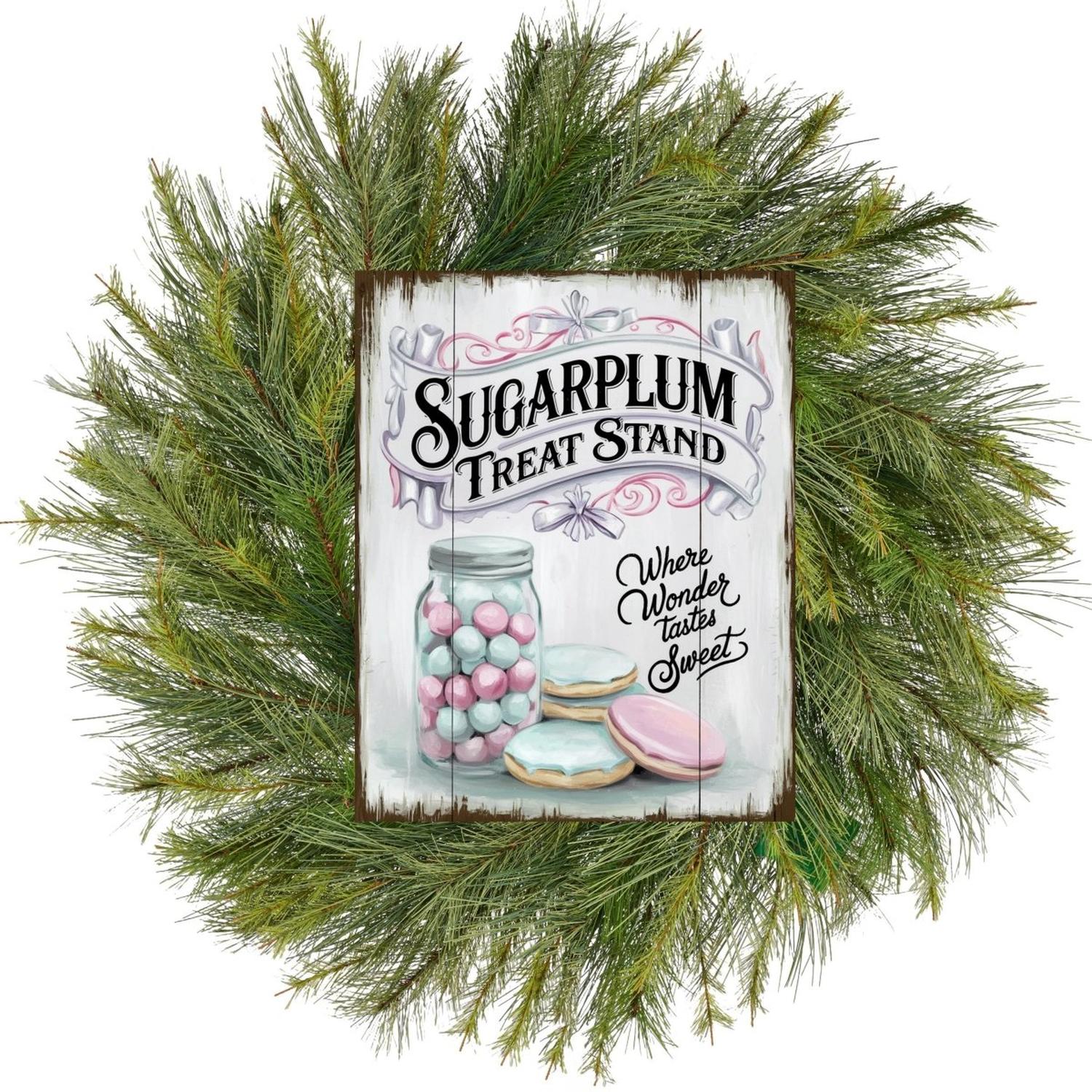 Shop For Sugarplum Treat Stand Christmas Sign