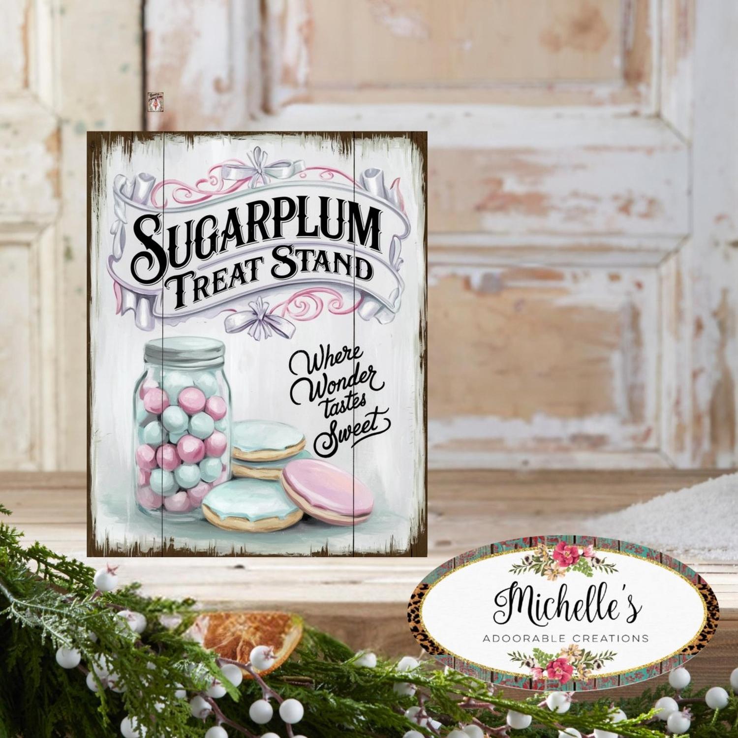 Shop For Sugarplum Treat Stand Christmas Sign