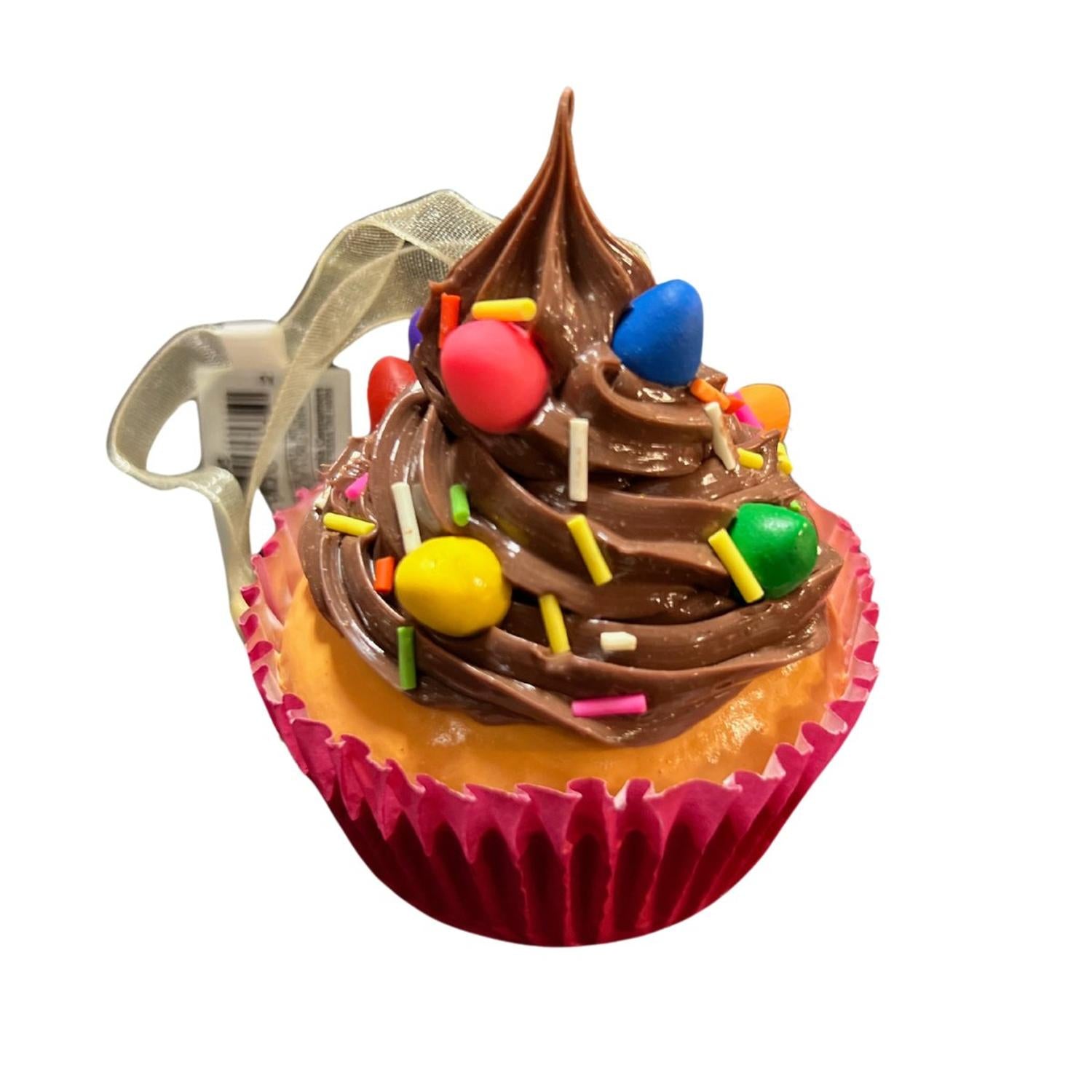 Sweet Cupcake With Candy Ornaments