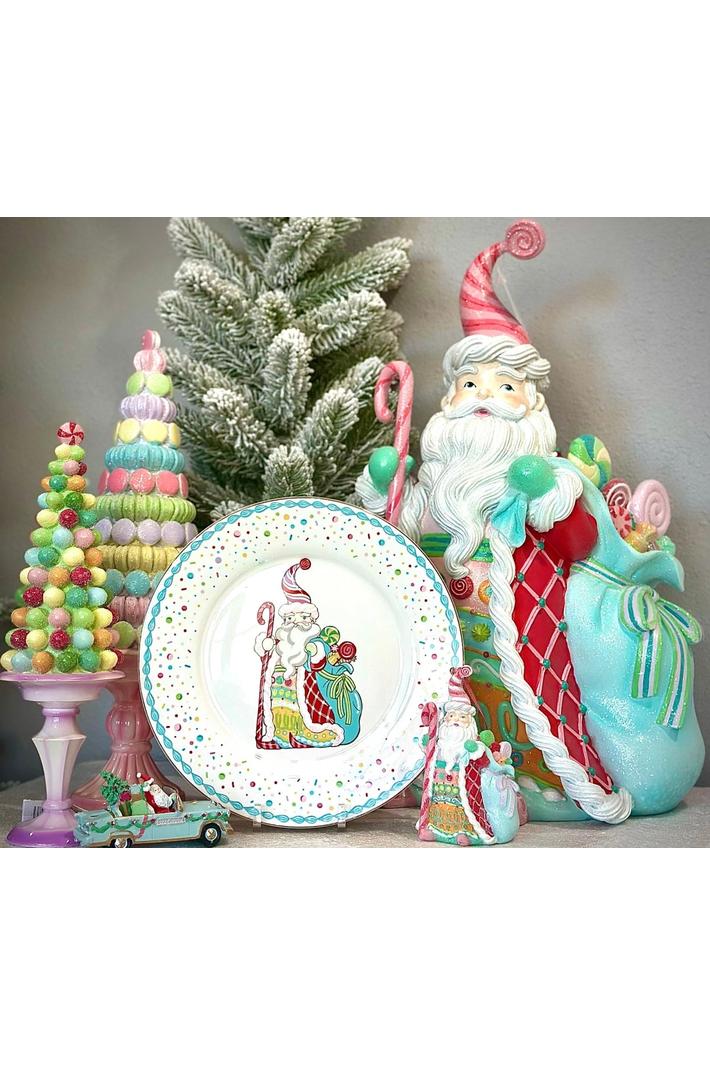 Shop For Sweet Shoppe Candy Santa Dinner Plate