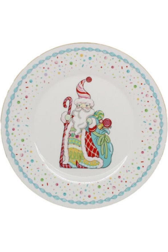 Shop For Sweet Shoppe Candy Santa Dinner Plate