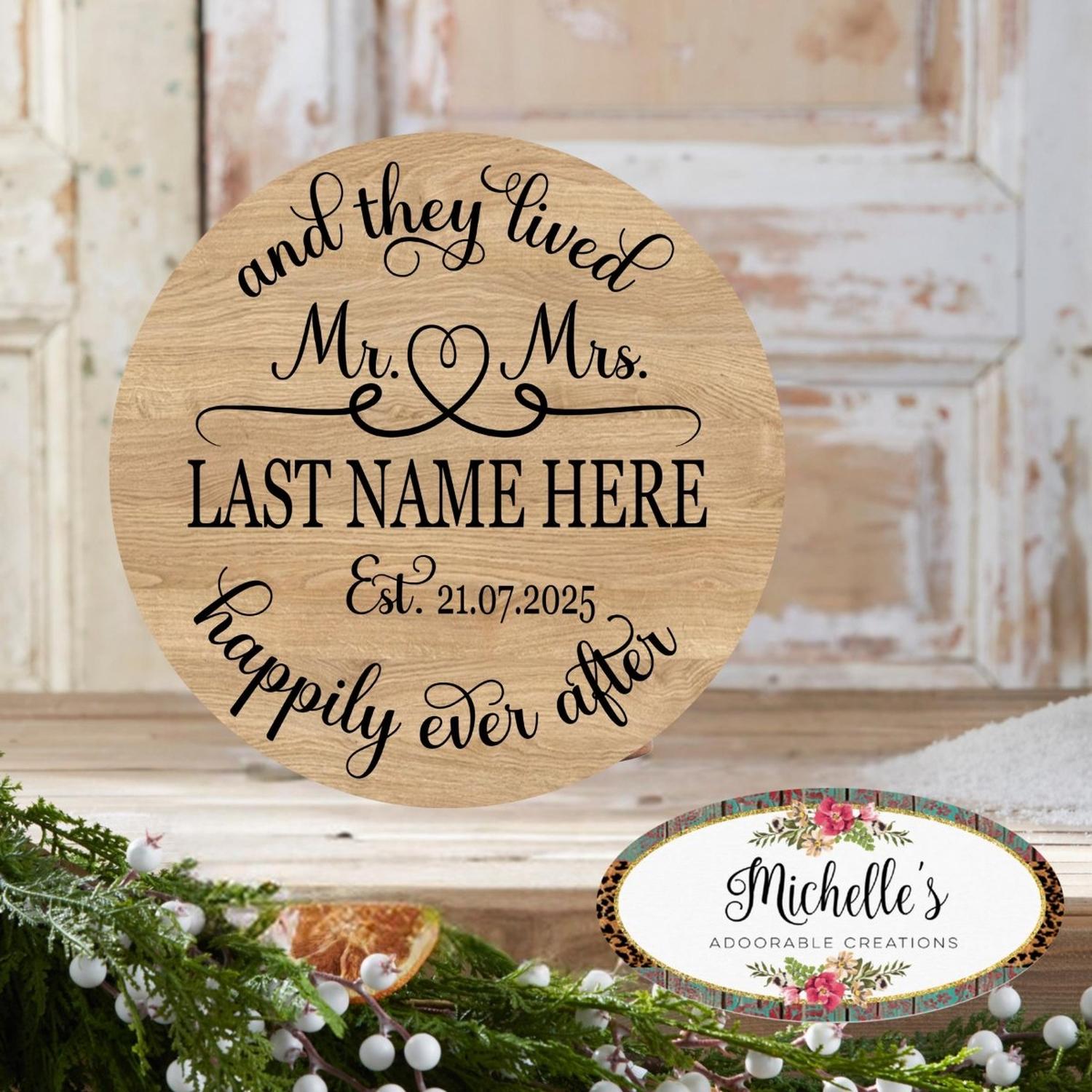 Shop For The Lived Happily Ever After Wedding Sign