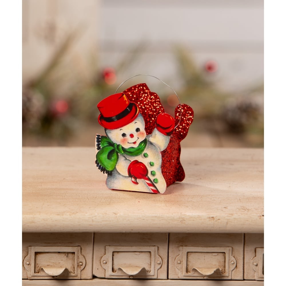 Shop For Tin Snowman Bucket Small