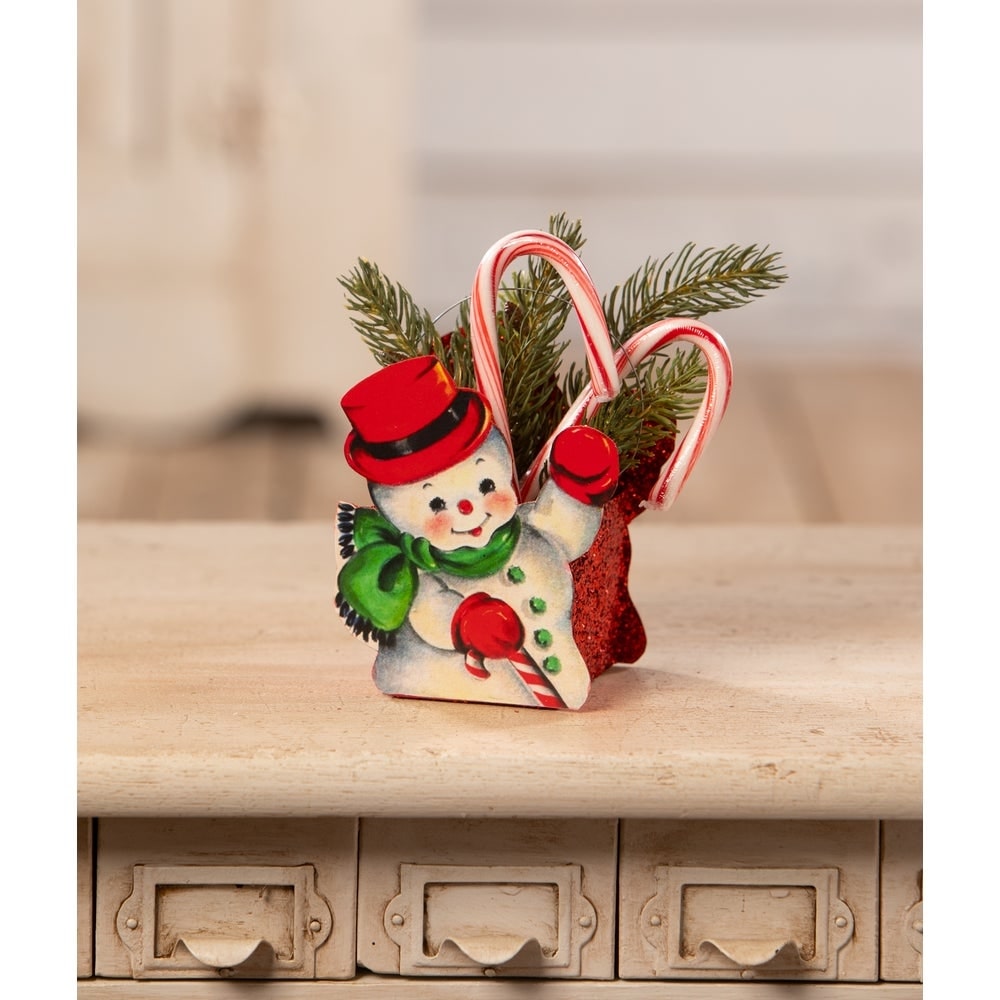 Shop For Tin Snowman Bucket Small