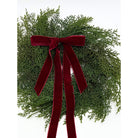 Shop For Traditional Red Mini Cedar Cabinet Wreaths with Ribbon