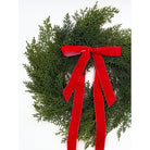 Shop For Traditional Red Mini Cedar Cabinet Wreaths with Ribbon