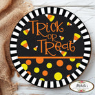 Shop For Trick or Treat Candy Corn Stripe Edge Sign